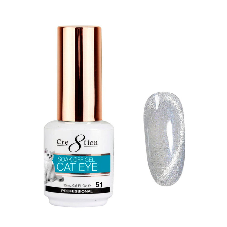 Cre8tion Cat Eye Crystal Soak Off Gel 0.5 oz #51 3328