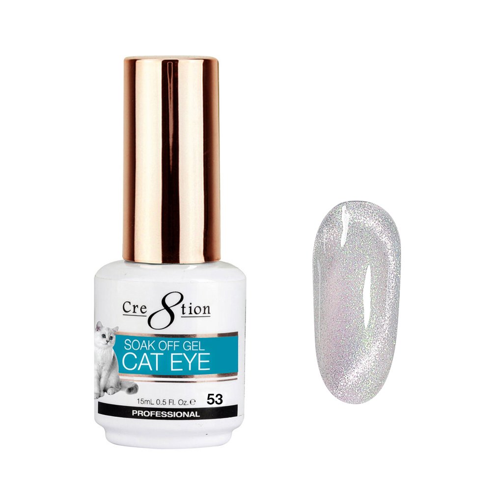 Cre8tion Cat Eye Crystal Soak Off Gel 0.5 oz #53 3330