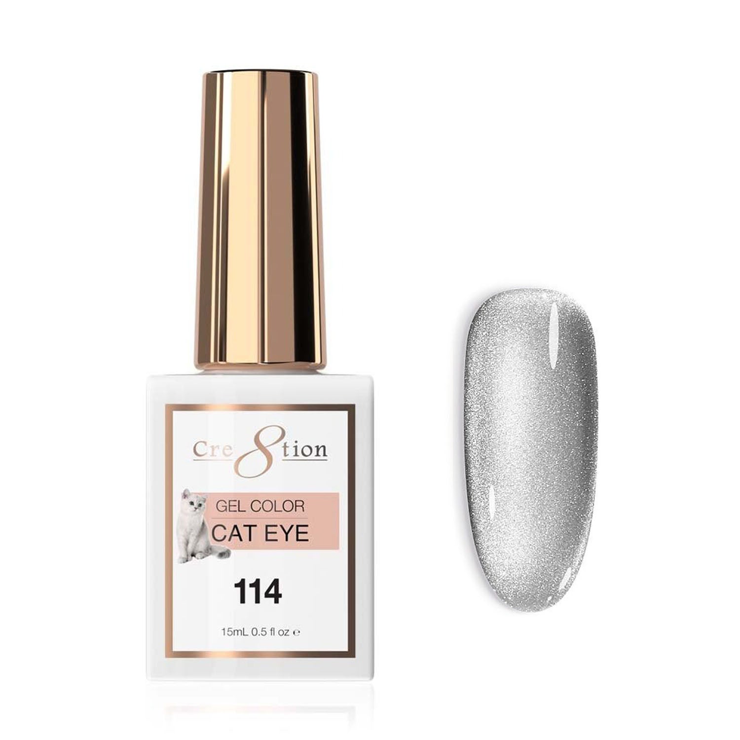 Cre8tion Soak Off Cat Eye Gel #114 0916-3630