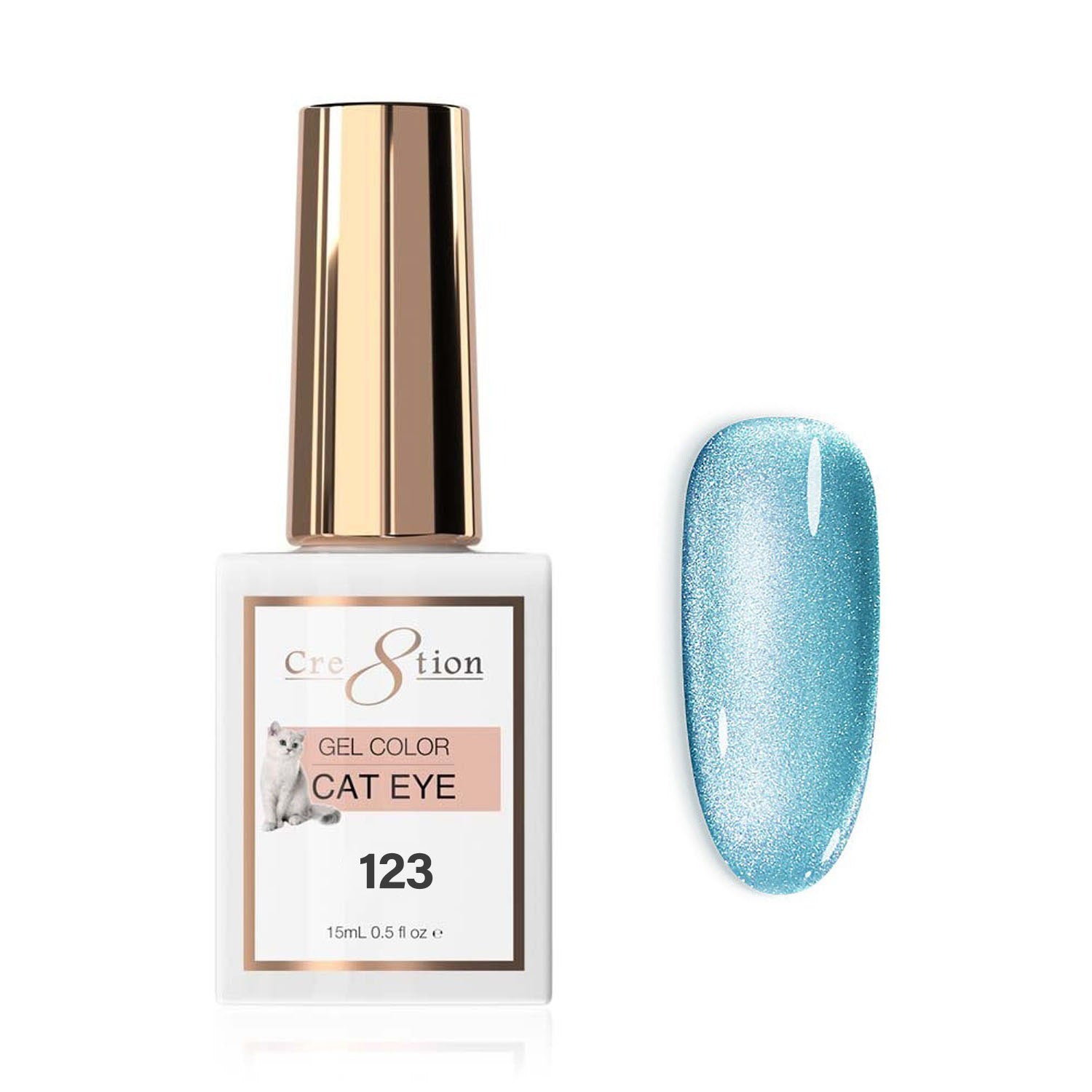 Cre8tion Soak Off Cat Eye Gel #123 0916-3639