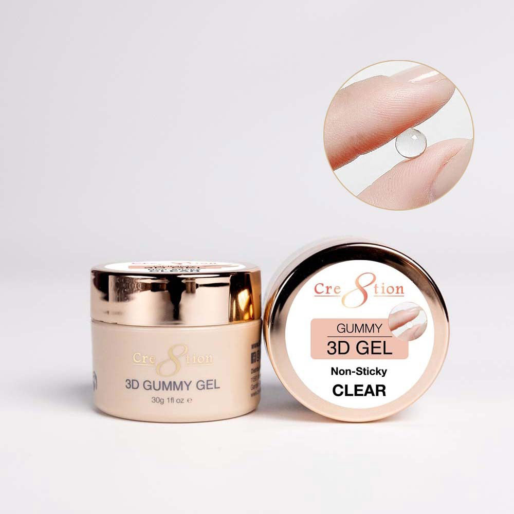 Cre8tion Gummy Gel 3D Non collant Transparent 0916-1057