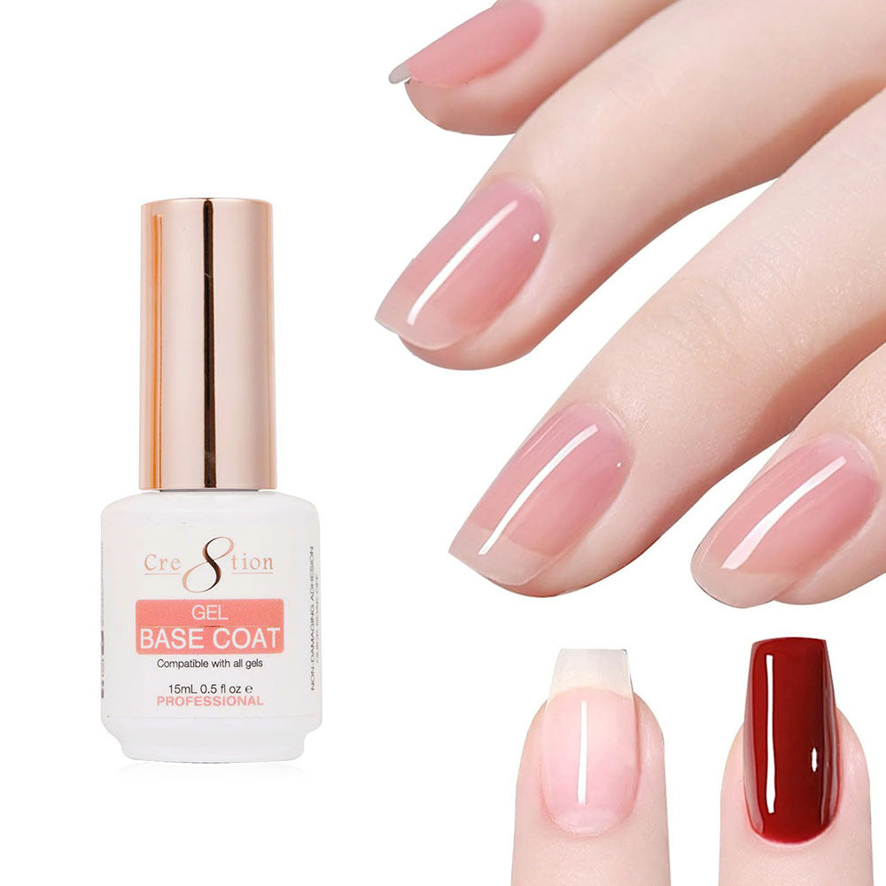 Cre8tion Soak Off Gel Base Coat 0.5 fl oz/15ml  #09606