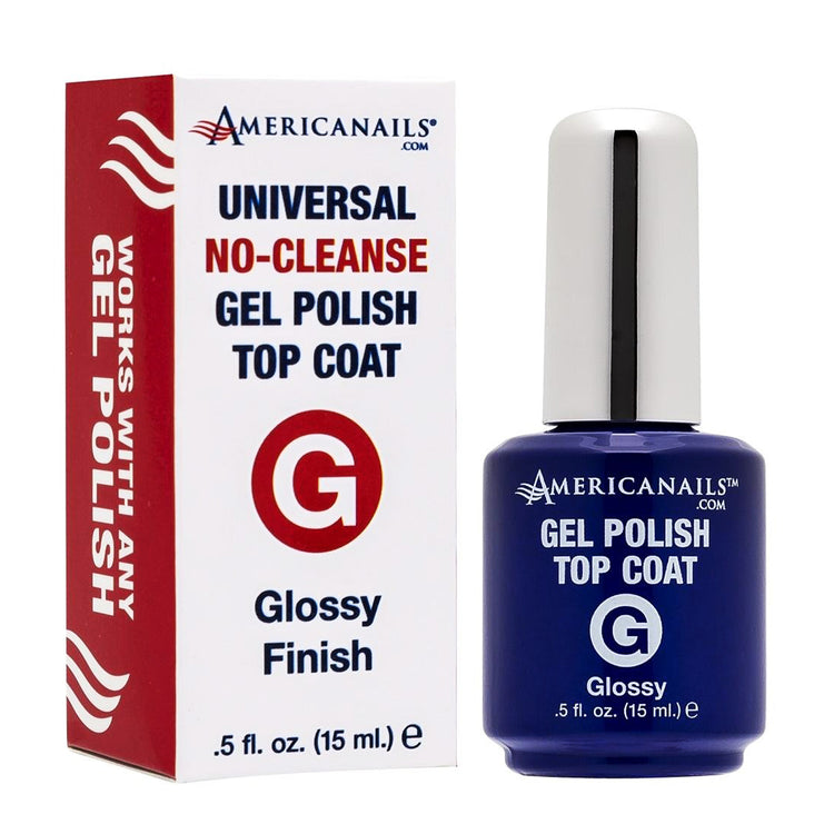 Americanails Universal No-Cleanse Top Coat Glossy 0.5oz 8595
