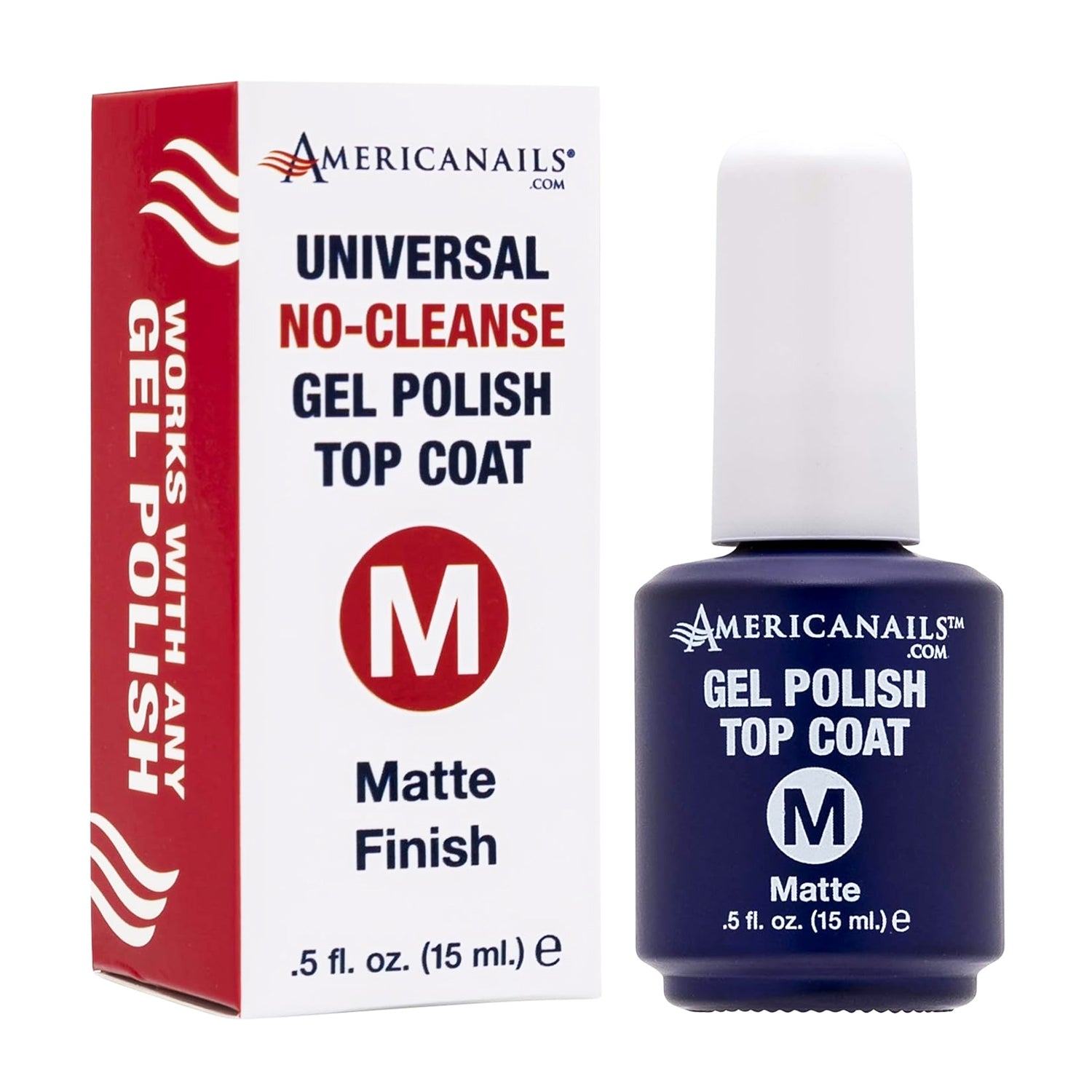 Americanails No-Cleanse Top Coat Matte Finish 0.5 oz 41259