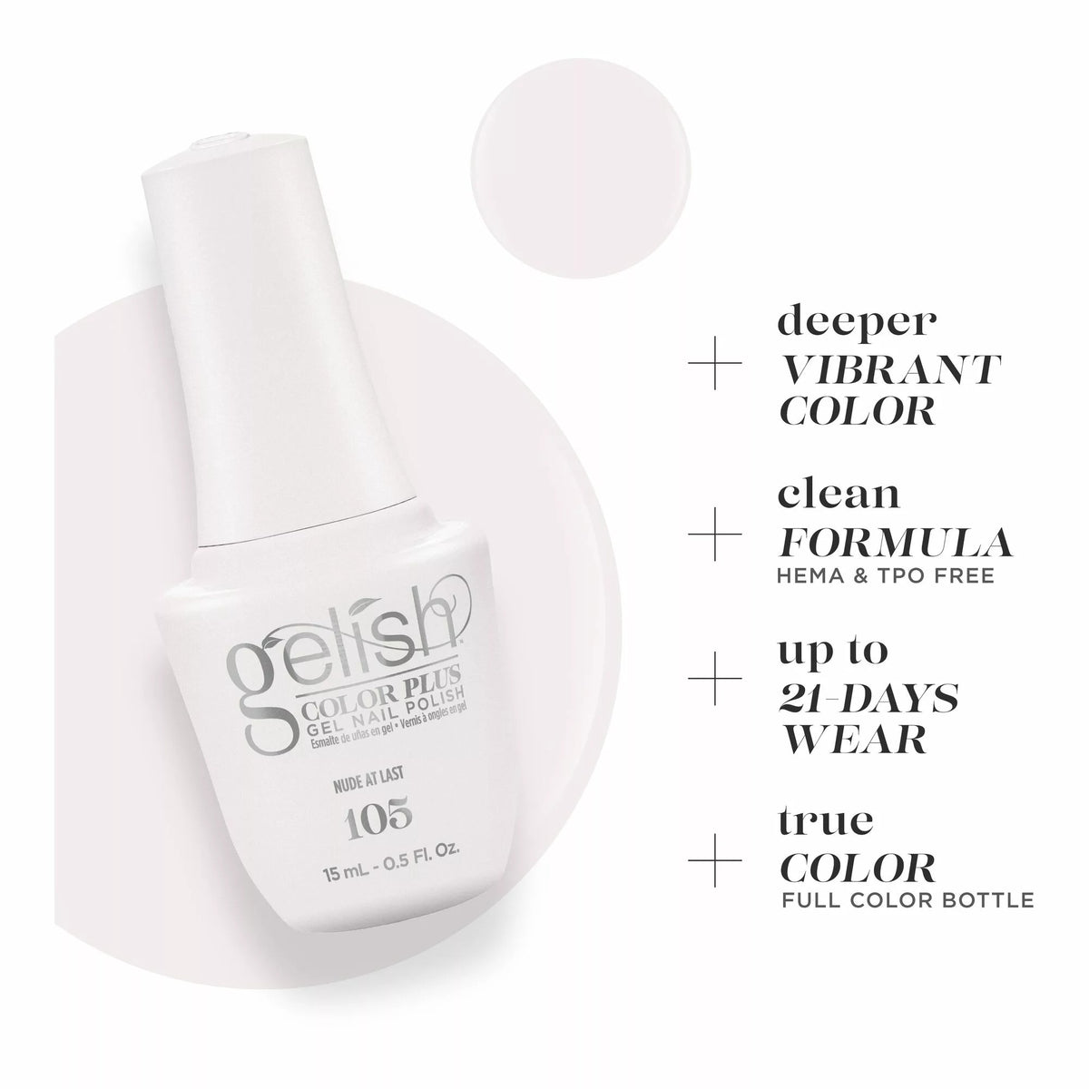 Gelish 15ml - Nude At Last - 1510105