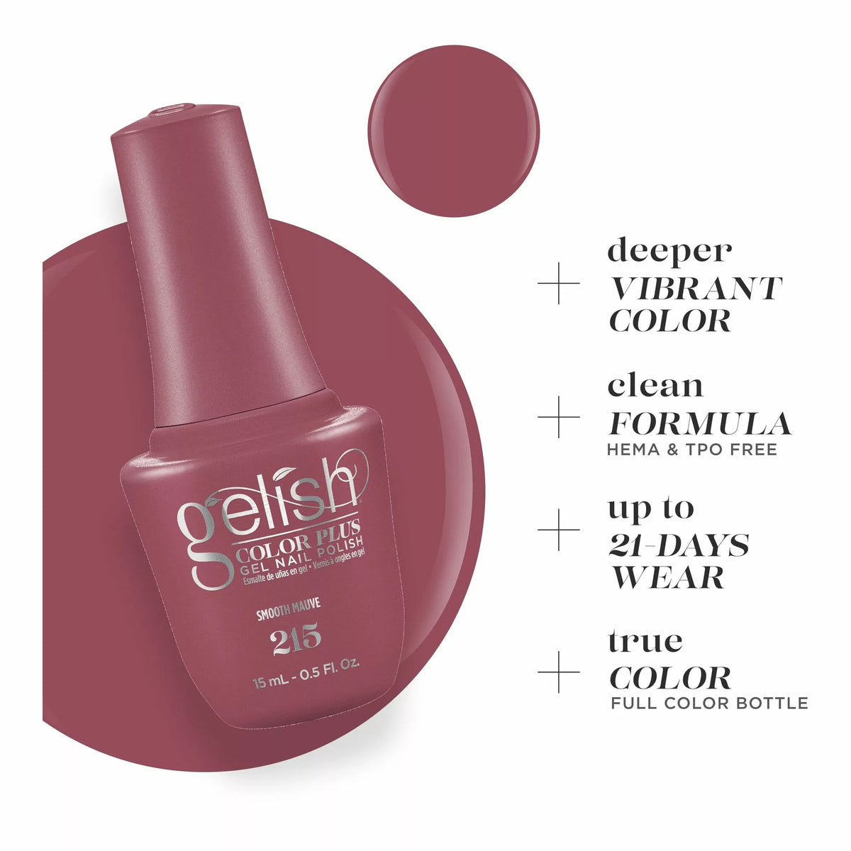 Gelish 15ml - Smooth Mauve - 1510215