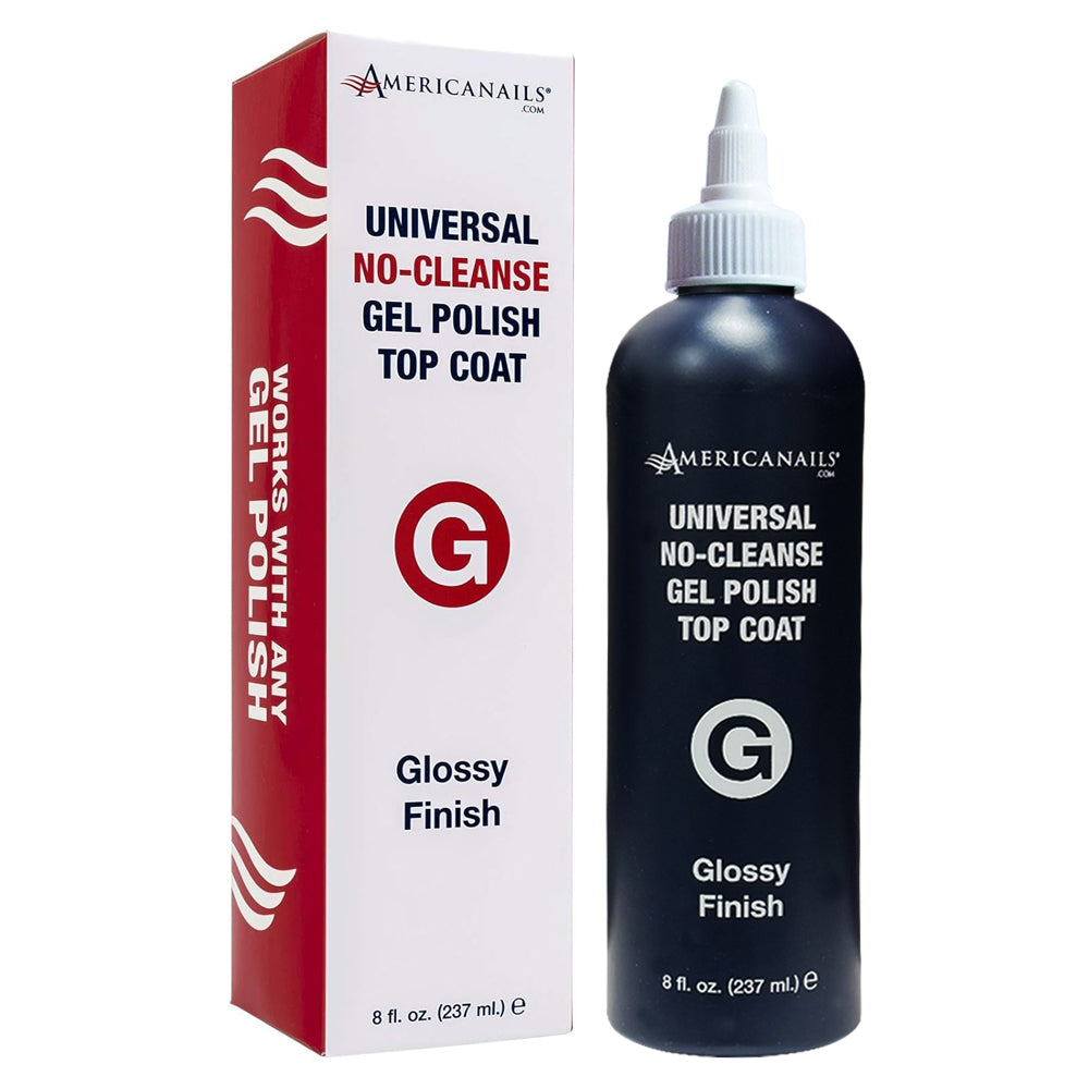 Americanails No-Cleanse Top Coat Glossy Finish 8oz AMN1018G