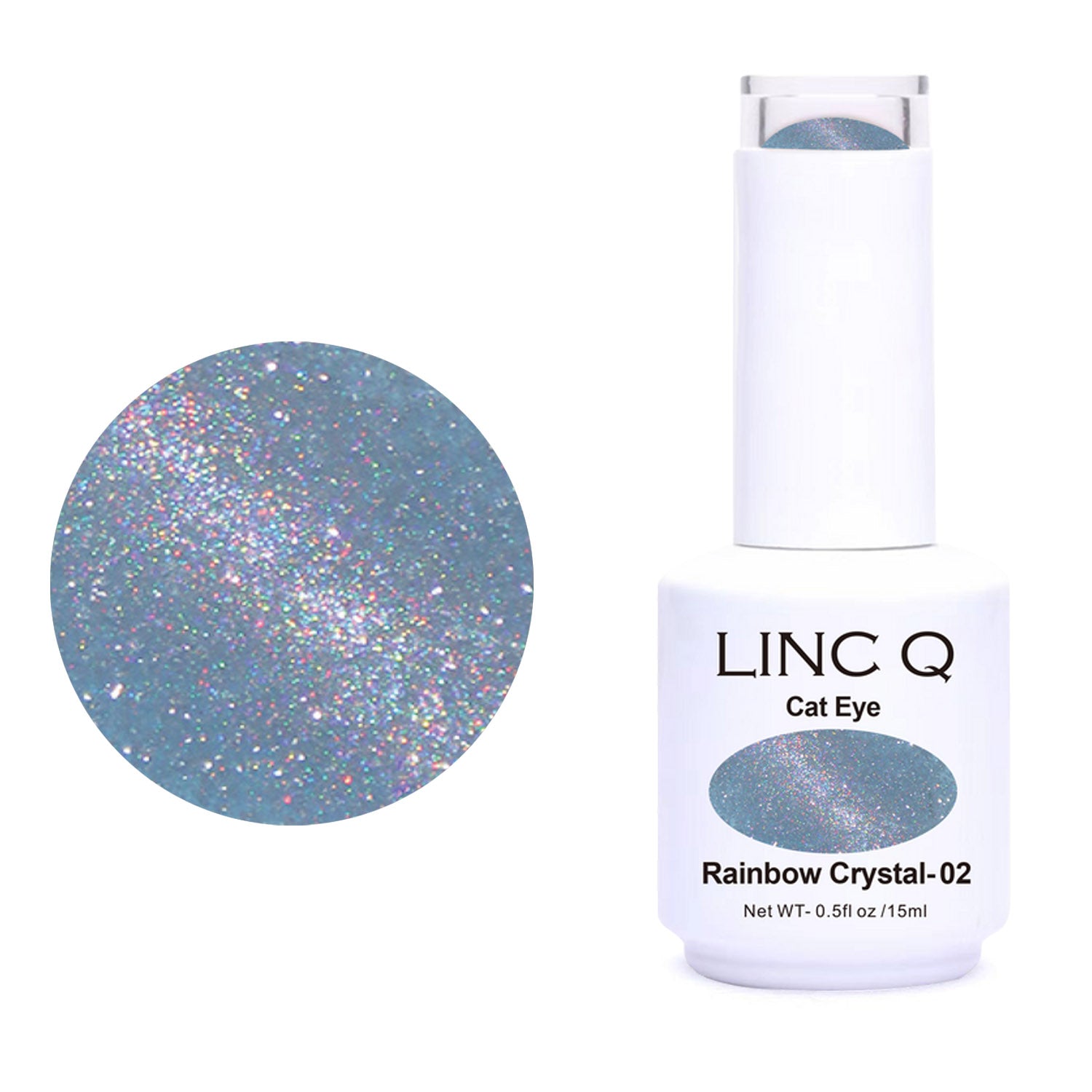 Linc Q Rainbow Crystal Cat Eye Gel 0.5 fl oz #02 89567