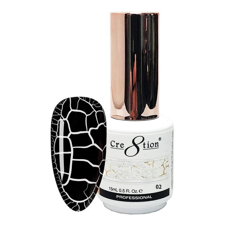 Cre8tion Crackle 02 Soak Off Gel 0.5 fl oz/15 ml 0916-2855