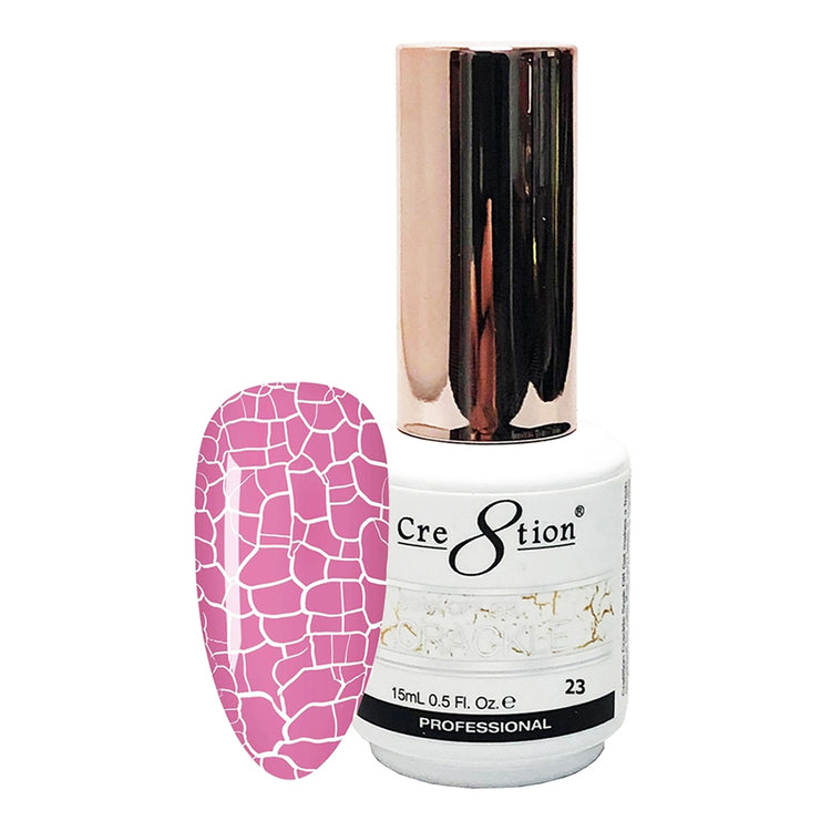 Cre8tion Crackle 23 Soak Off Gel 0.5 fl oz/15 ml 0916-3218