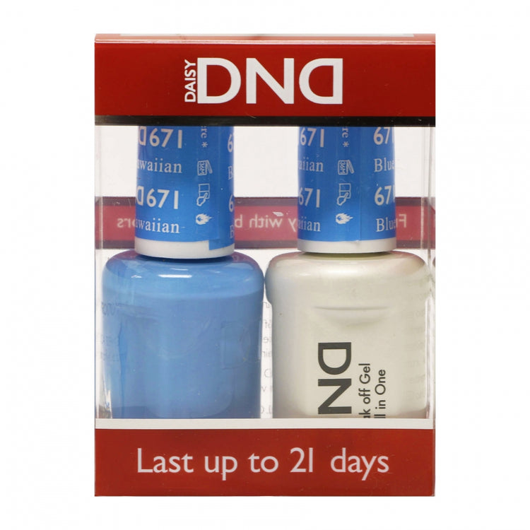 Daisy Soak Off Gel All In One Set - Blue Hawaiian DND671