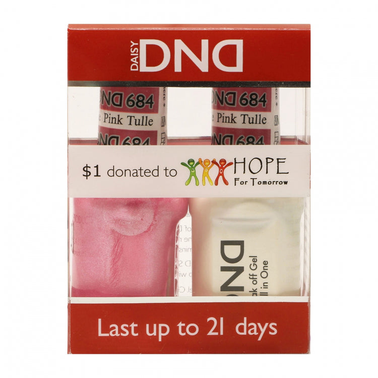 Daisy Soak Off Gel All In One Set - Pink Tulle DND684