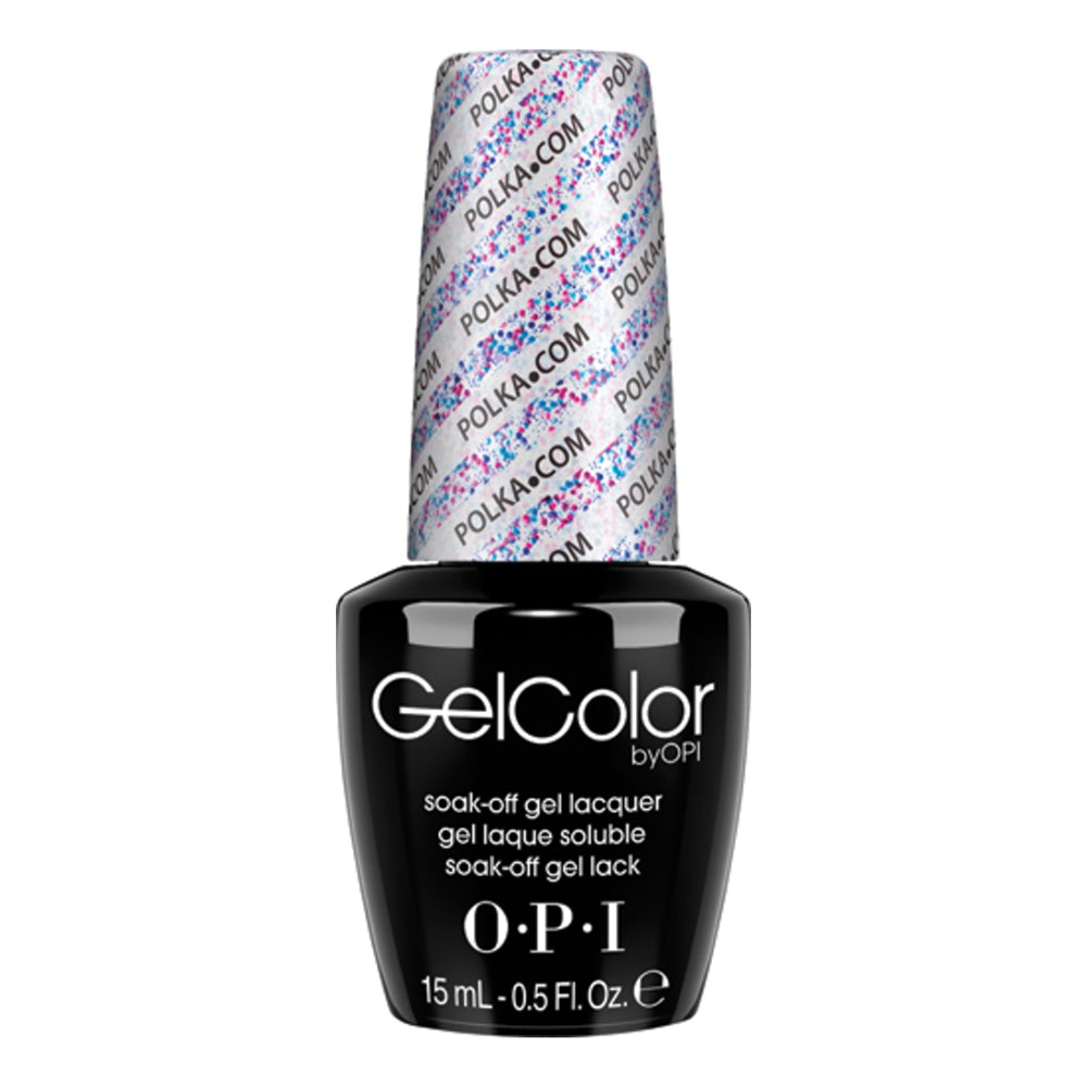 OPI Gelcolor Polka.com (Glitter Coat) 0.5 fl. oz. GC E71