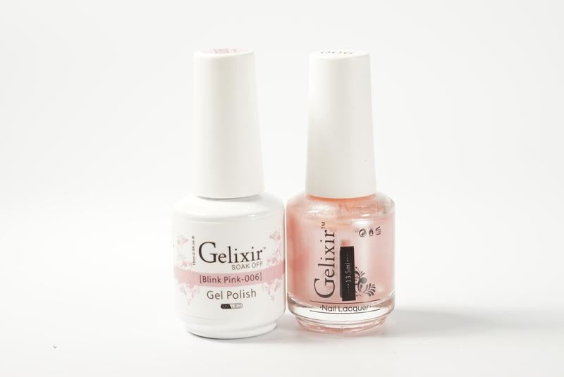 Gelixir Soak Off Gel Set Tout-En-Un - Blink Pink GX006