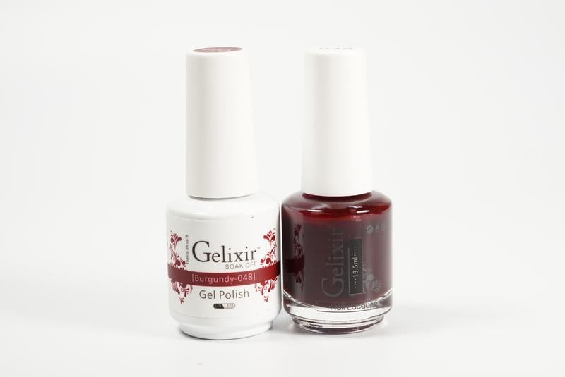 Gelixir Soak Off Gel trọn bộ - Màu đỏ tía GX048