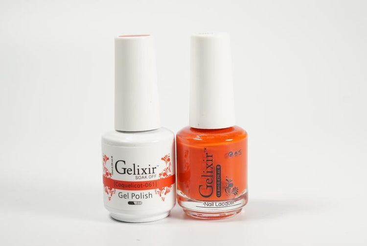 Gelixir Soak Off Gel All In One Set- Coquelicot GX061