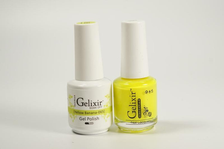 Gelixir Soak Off Gel All In One Set- Yellow Banana GX065