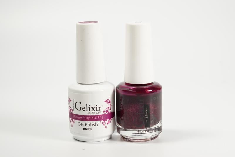 Gelixir Soak Off Gel All In One Set- Pansy Purple GX074