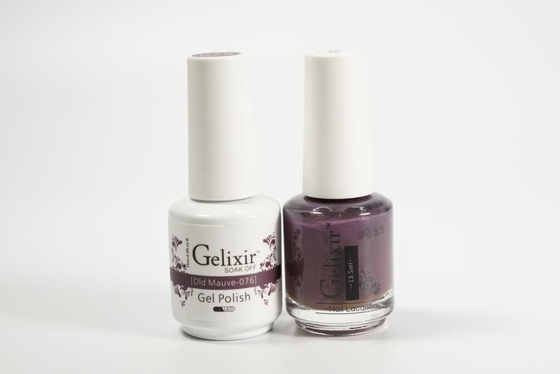 Gelixir Soak Off Gel All In One Set- Old Mauve GX076