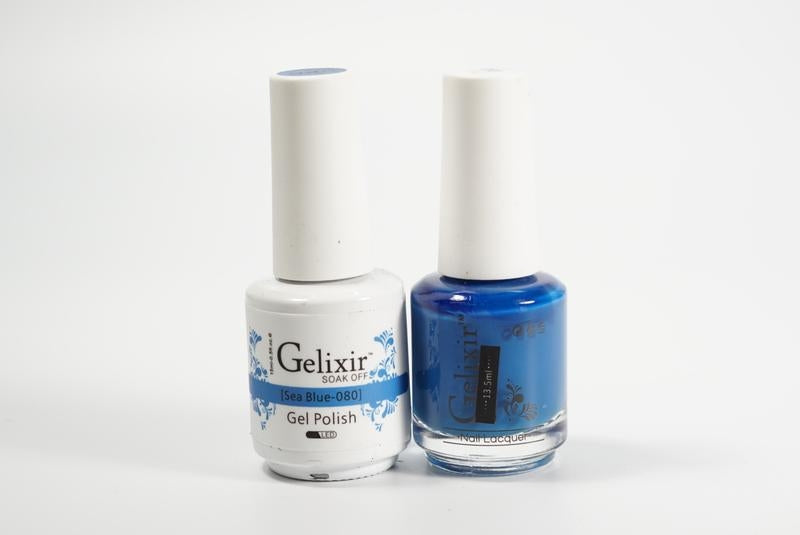 Gelixir Soak Off Gel All In One Set - Sea Blue GX080