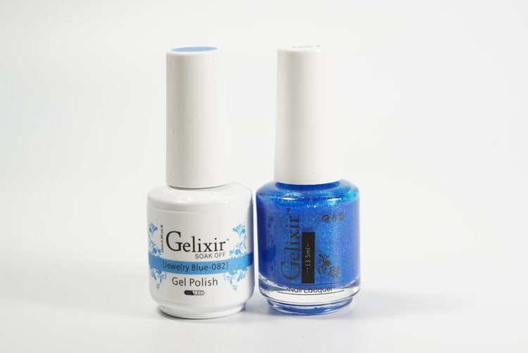 Gelixir Soak Off Gel All In One Set- Jewelry Blue GX082