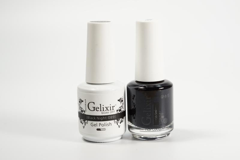 Gelixir Soak Off Gel All In One Set- Black Night GX089