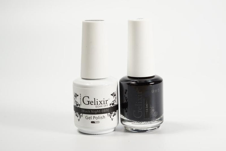 Gelixir Soak Off Gel All In One Set- Black Night GX089