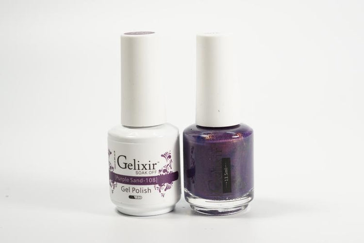 Gelixir Soak Off Gel All In One Set- Purple Sand GX108