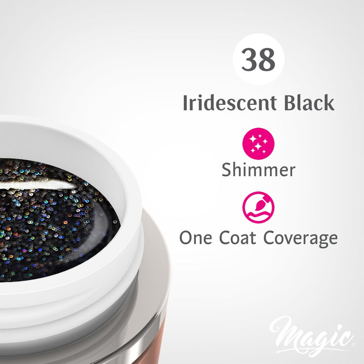 Magic Gel Paints - Iridescent Black #38 5ml 36854