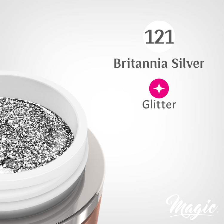 Magic Gel Paints - Britannia Silver #121 5ml 36959