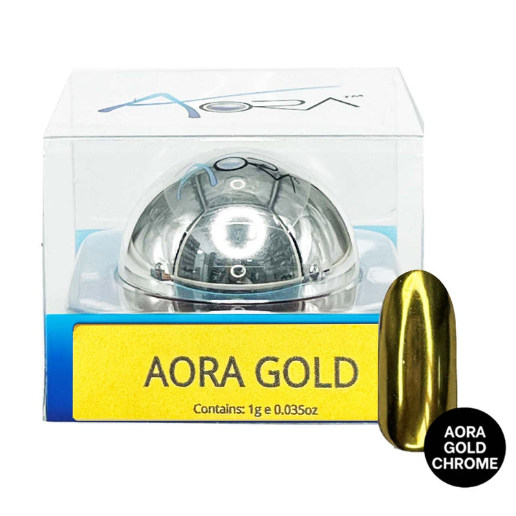 Aora Chrome Powder 1g Gold 80289