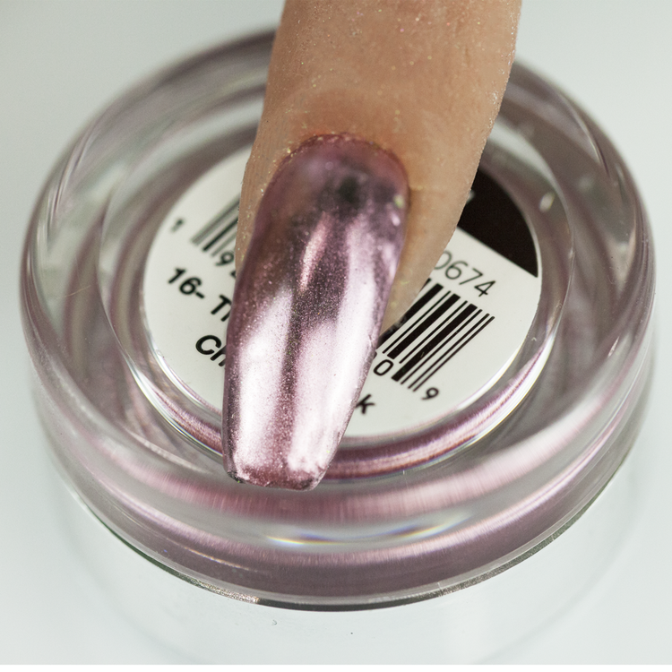 Cre8tion 16-True Red Pink Chrome Nail Art Effect 1g1101-0674