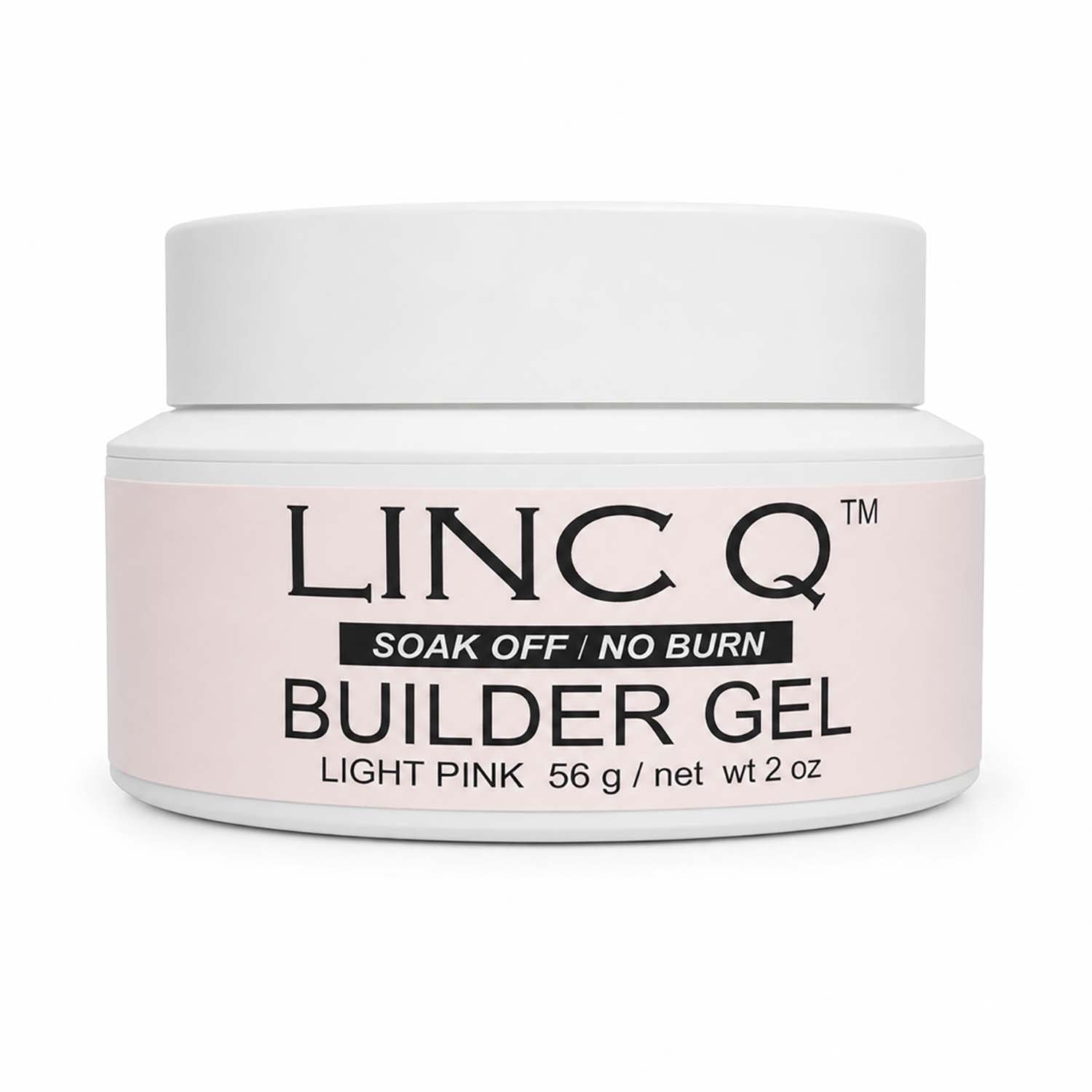 Linc Q No Burn Soak Off Builder Gel 2 fl oz Light Pink19574