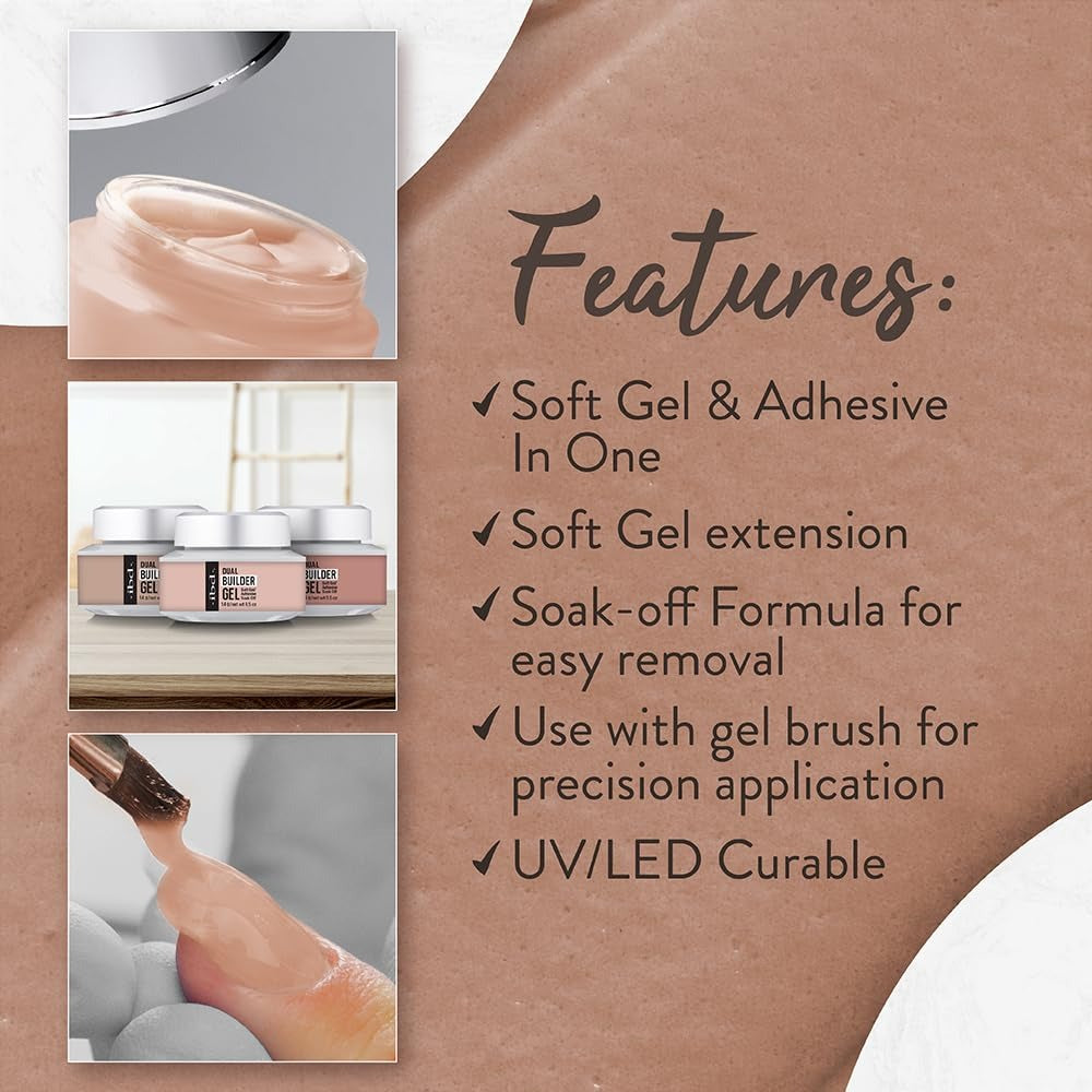 Ibd Soak Off Dual Builder Gel Bundle - Barely Nude 37437