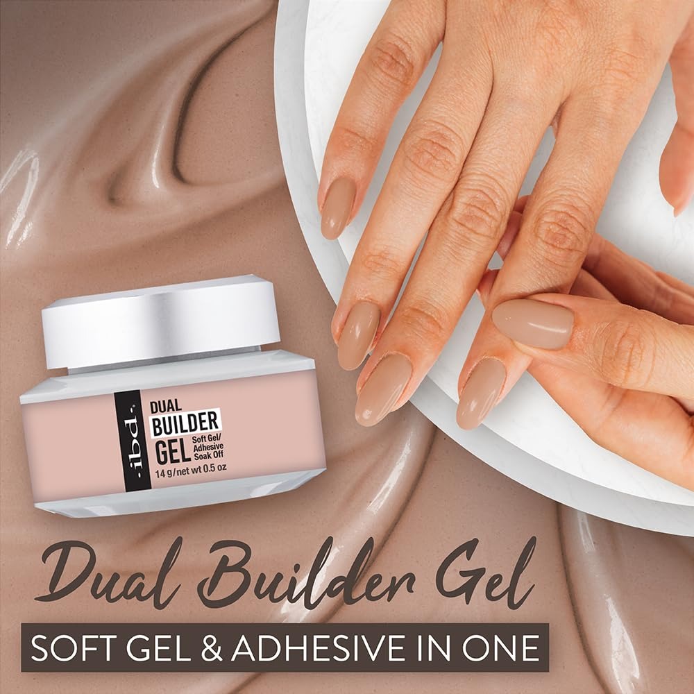Bộ Sản Phẩm Gel Đắp Ibd Soak Off Dual Builder - Barely Nude 37437