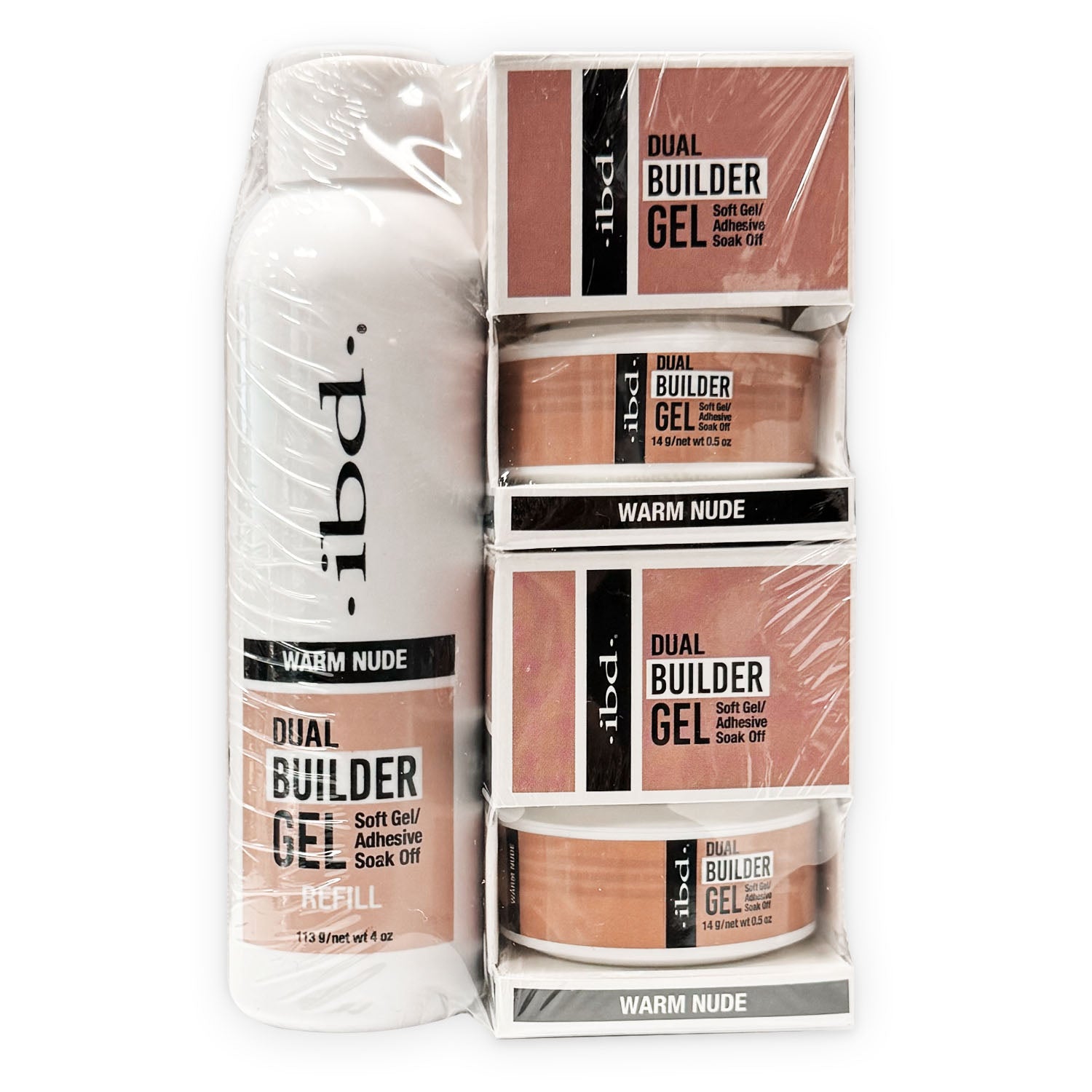 Ibd Soak Off Dual Builder Gel Bundle - Warm Nude 37439