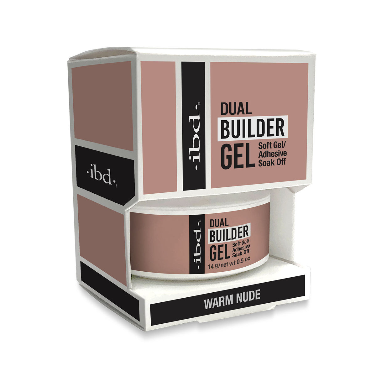 Bộ Gel Đắp Móng Tay Ibd Soak Off Dual Builder - Màu Nude Ấm 37439