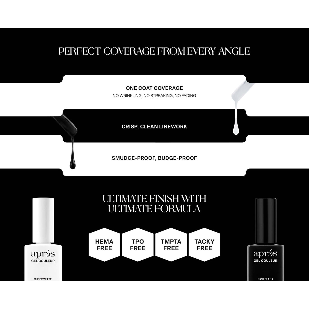Apres Gel Couleur 15ml - Rich Black 45065