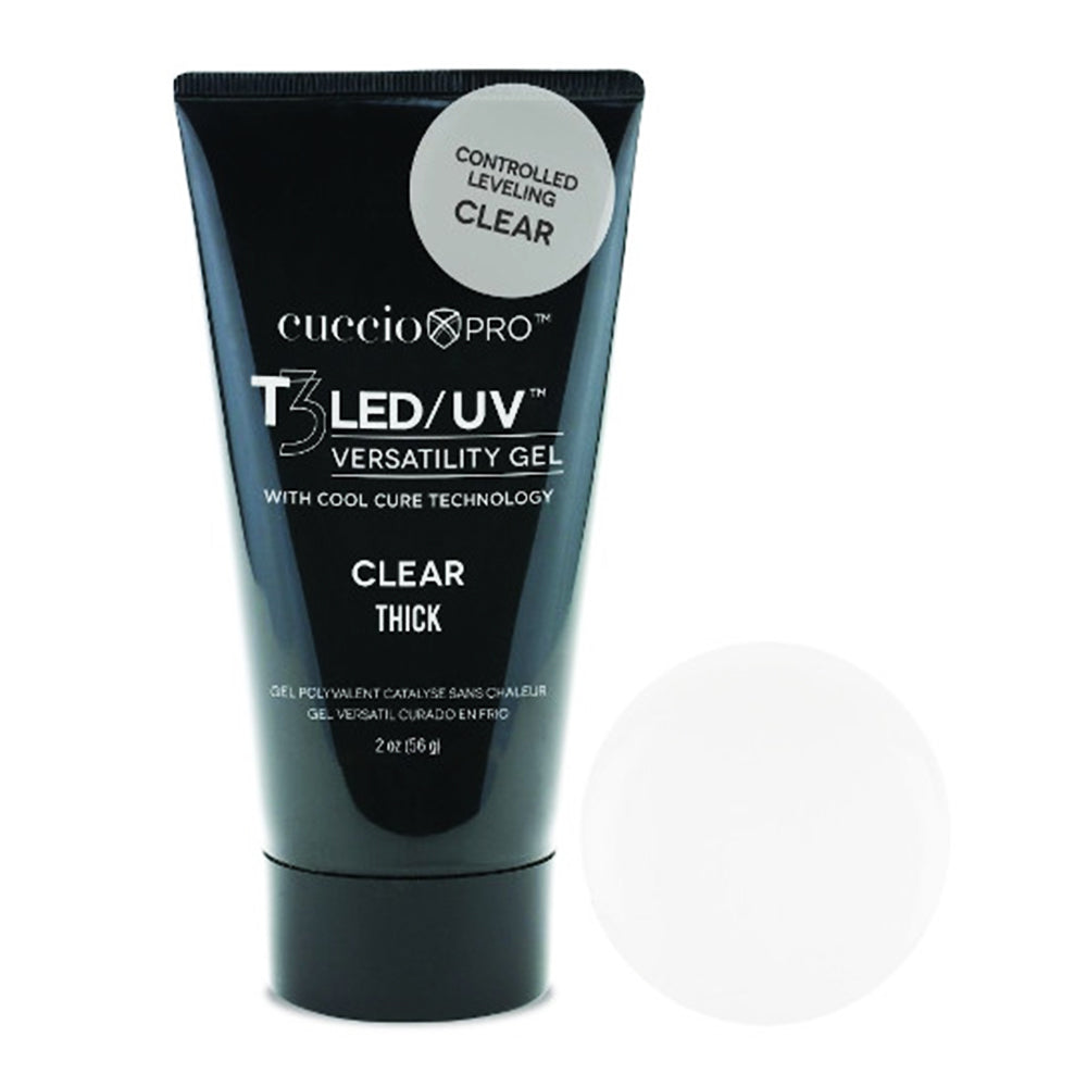 CuccioPRO T3 LED/UV Versatility Gel 2 oz Clear Thick 50060