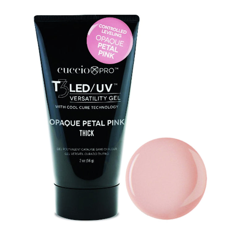 CuccioPRO T3 LED/UV V.Gel 2 oz Opaque Petal Pink Thick 50160