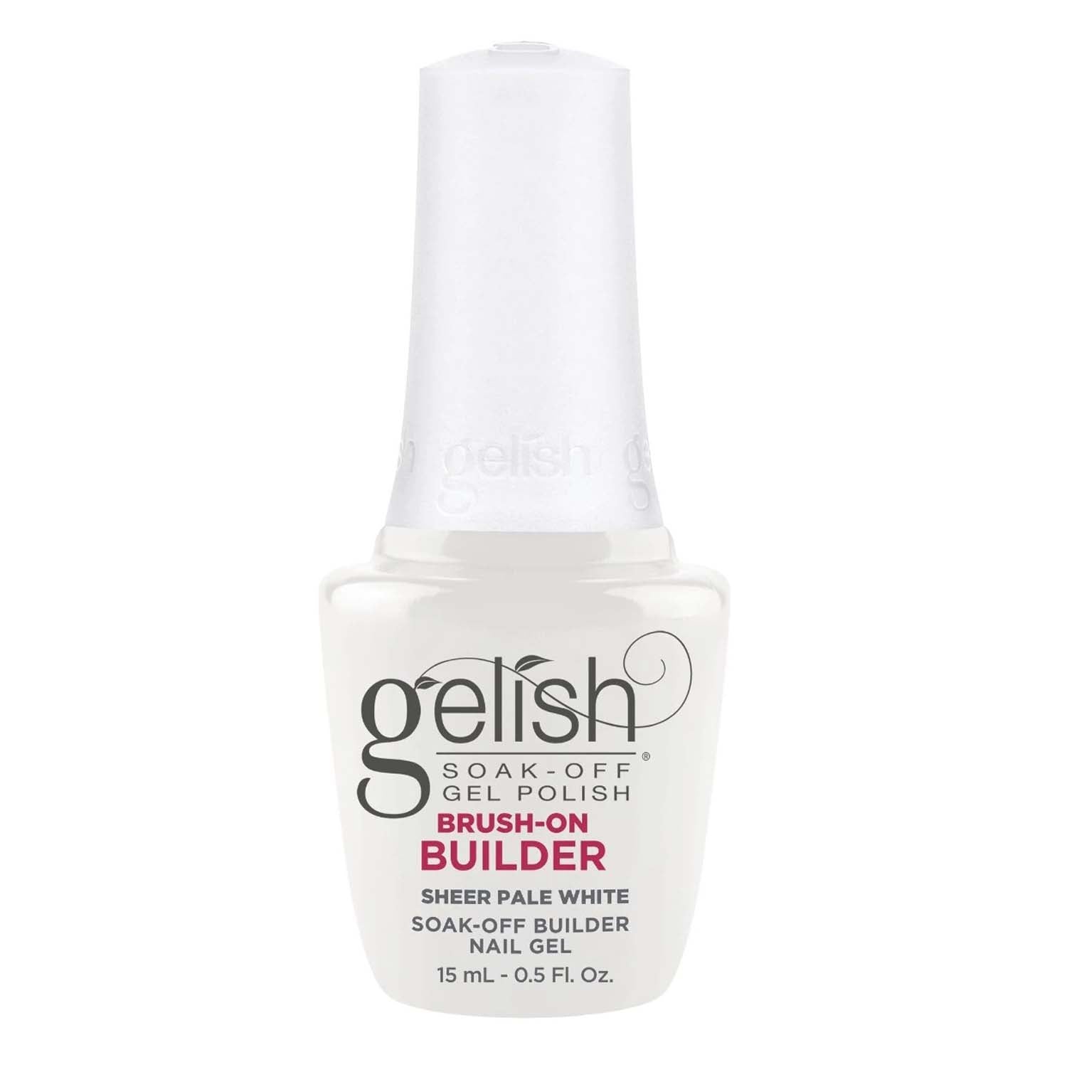 Gelish Soak-Off Brush-On Builder Gel Sheer Pale White 61221