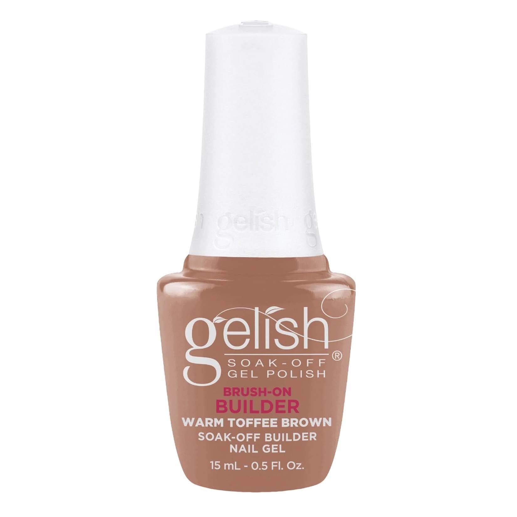 Gelish Brush-On Builder Gel Warm Toffee Brown 1148146