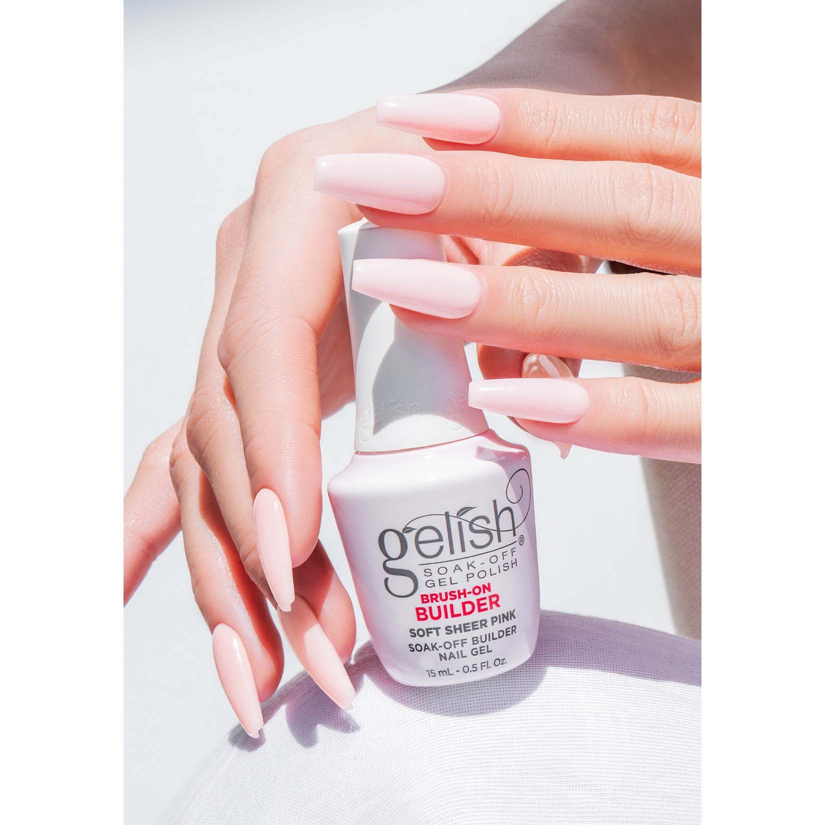Gelish Soak-Off Brush-On Builder Gel Soft Sheer Pink 1148154