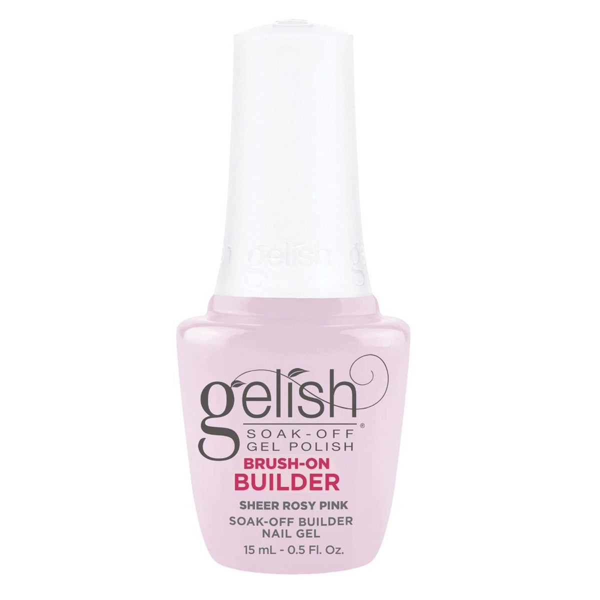 Gelish Soak-Off Brush-On Builder Gel Sheer Rosy Pink 1148155