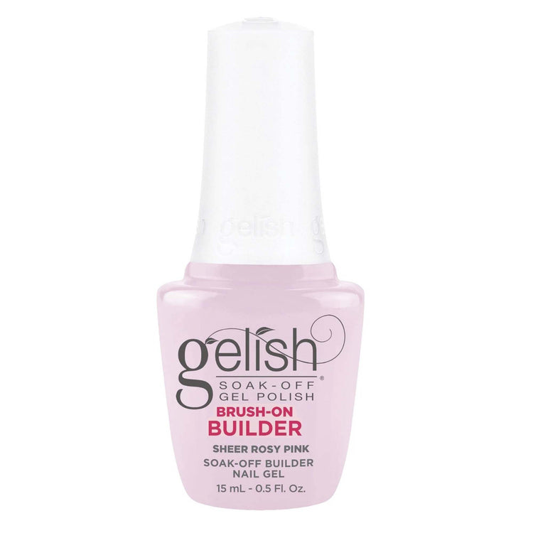 Gelish Soak-Off Brush-On Builder Gel Sheer Rosy Pink 1148155