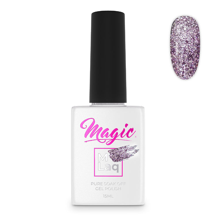 Magic Gel Polish MLaq Reflections Purple - #104 15 ml