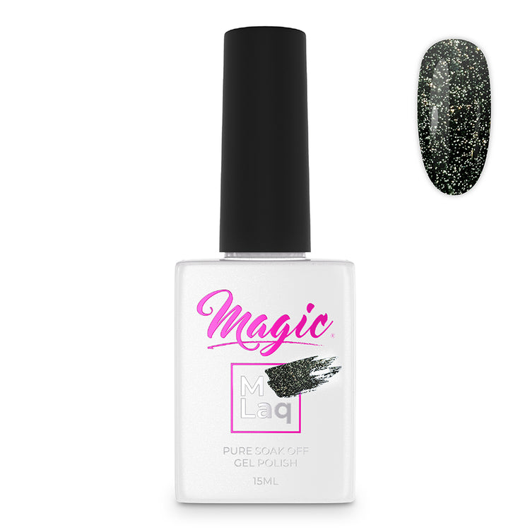 Magic Gel Polish MLaq Reflections Dark Green - #110 15 ml