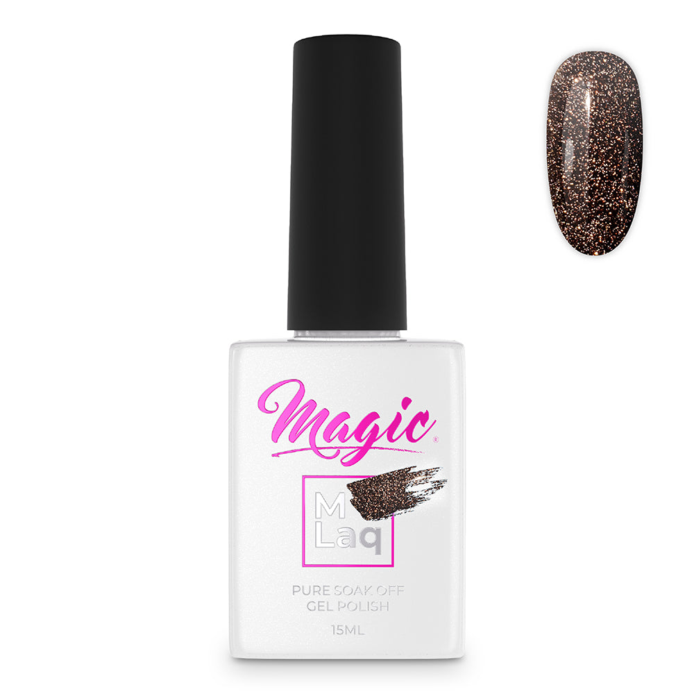 Magic Gel Polish MLaq 15 ml - Reflections Brown #112