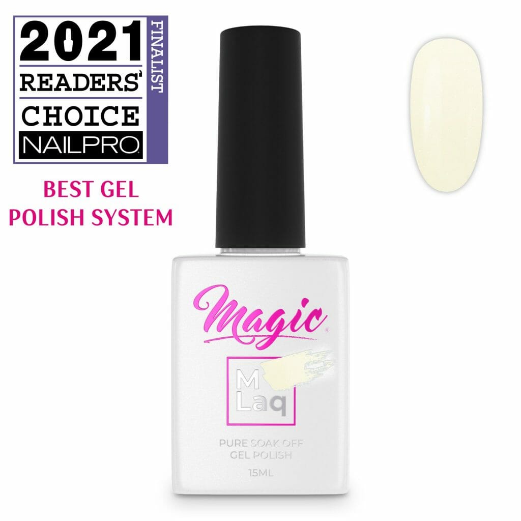 Magic Gel Polish MLaq 15 ml - White Vanilla Shimmer #115