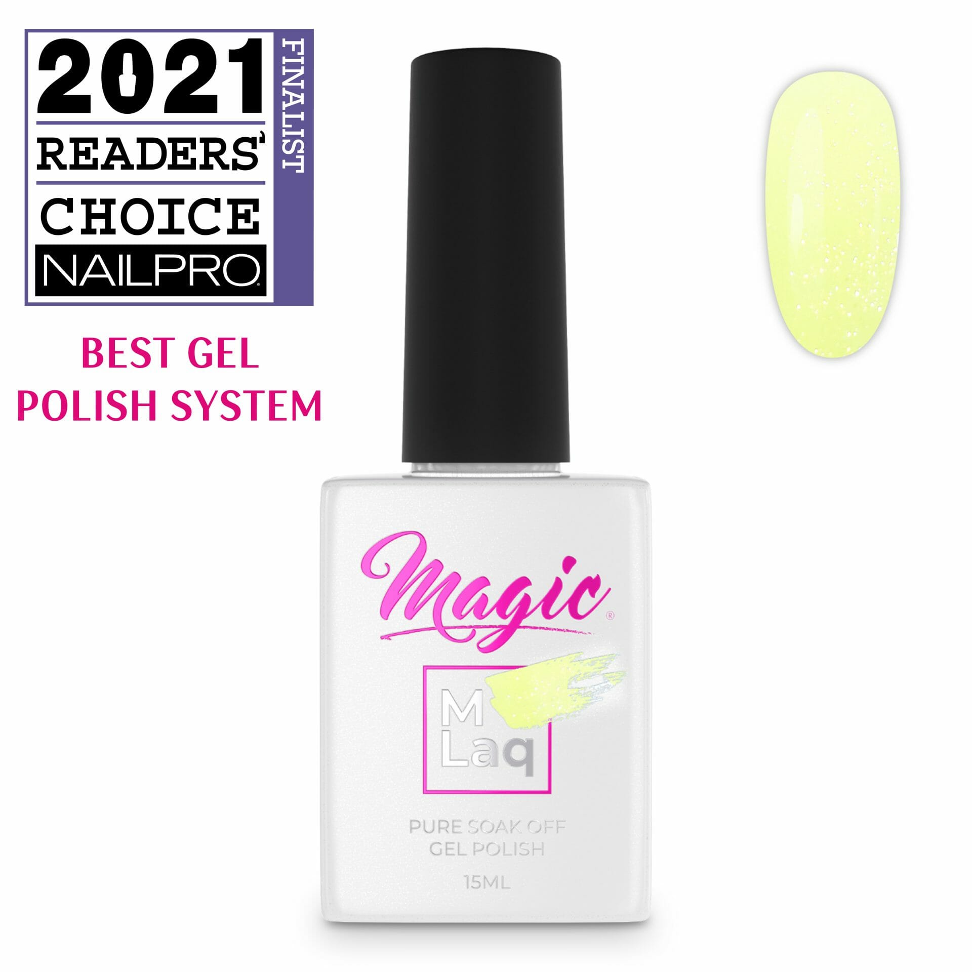 Magic Gel Polish MLaq 15 ml - Lemonade Shimmer #116